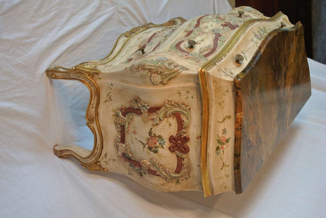 1920's Painted Italian Chest of Drawers SATURDAY SALE For Sale 1