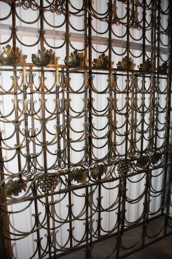 Custom Wine Racks from Yellin Ironworks In Excellent Condition For Sale In West Palm beach, FL