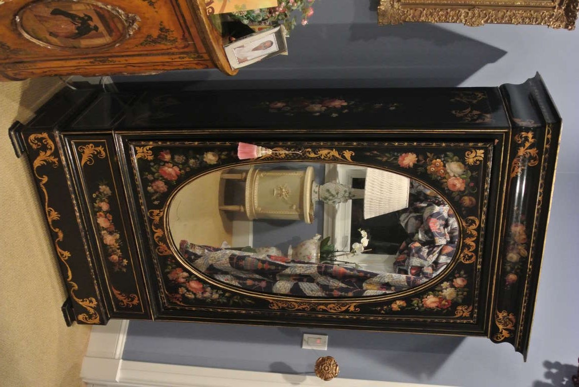 Victorian Painted Armoire SATURDAY SALE In Good Condition For Sale In West Palm beach, FL