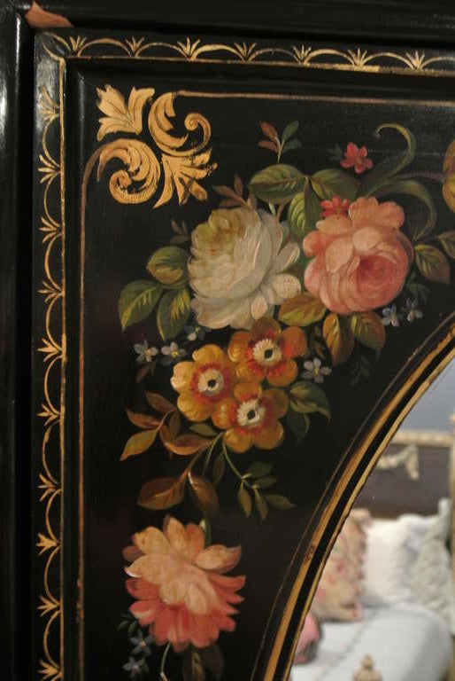 Victorian Painted Armoire SATURDAY SALE For Sale 1