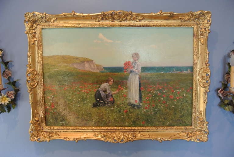 Henry John Yeend King "Girls Picking Poppies" 1902