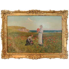 Henry John Yeend King "Girls Picking Poppies" 1902