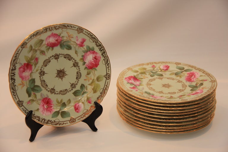 Set of 12 English Caulden Dessert Plates SATURDAY SALE