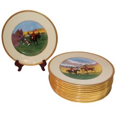 Vintage Set of 12 English Minton Plates SATURDAY SALE