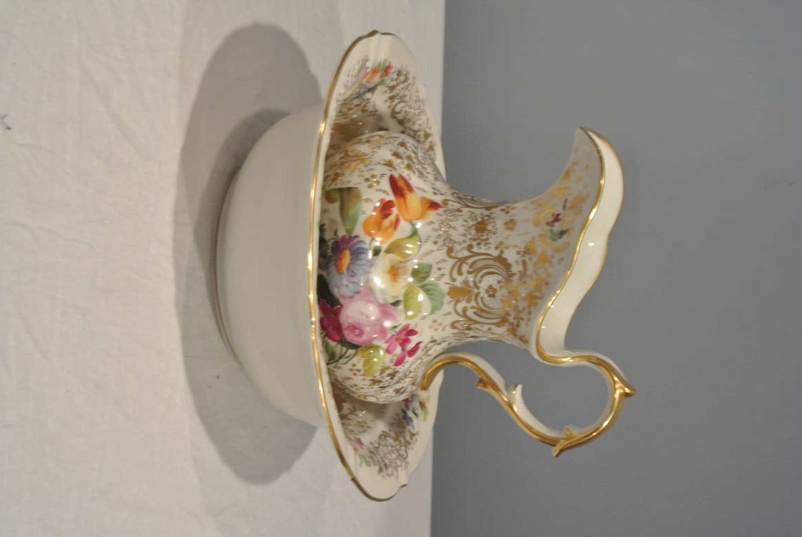 Victorian Antique Porcelain Decorated Pitcher and Basin SATURDAY SALE For Sale