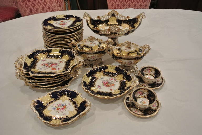 Victorian Porcelain Desert Set SATURDAY SALE For Sale