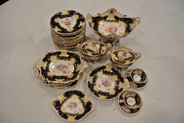 19th Century Porcelain Desert Set SATURDAY SALE For Sale