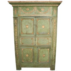 Irish Antique Painted Linen Press from Howard Kaplan Collection SATURDAY SALE