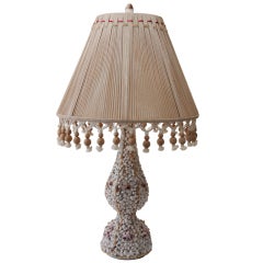 Vintage Shell-Work Lamp SATURDAY SALE