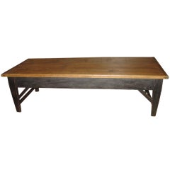 French Canadian Work Table Coffee Table French Canadian Work Table Coffee Table