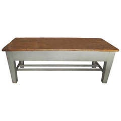 Antique Coffee Table Double Stretcher