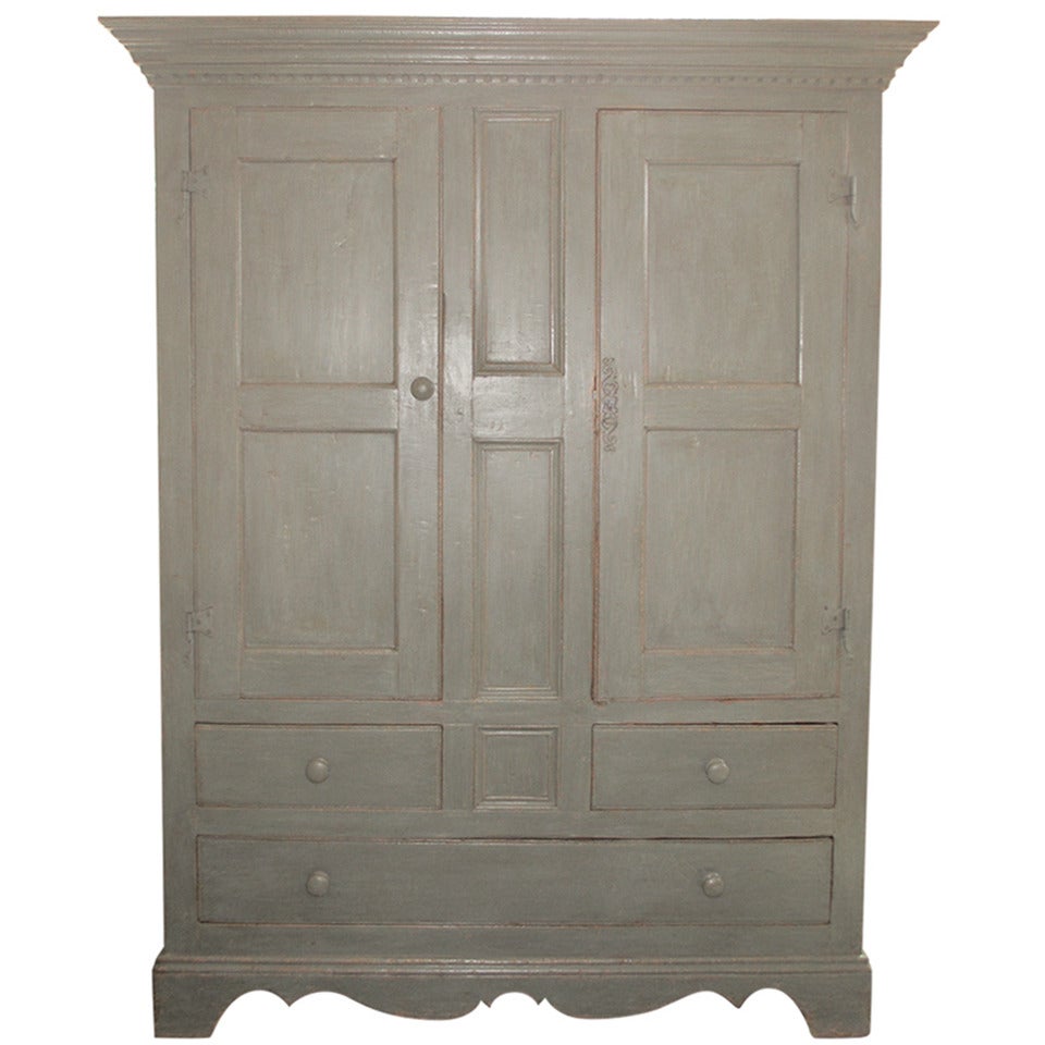 Beautiful  Armoire  with Decorative Molding For Sale