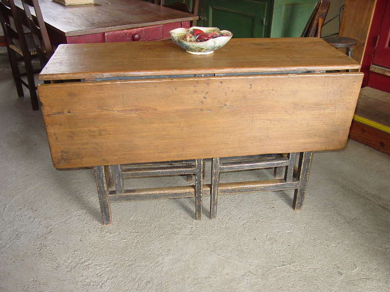 Canadian Gate Leg  Drop Leaf Table from Quebec For Sale