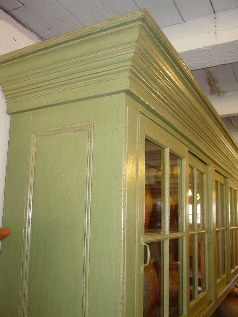 19th Century Large Setback Cupboard from Quebec