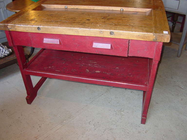 19th Century WorkBench / Counter  For Sale