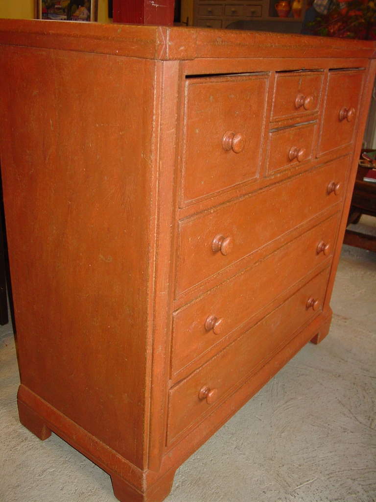 A late 19th century dresser from Quebec. Seven drawers.