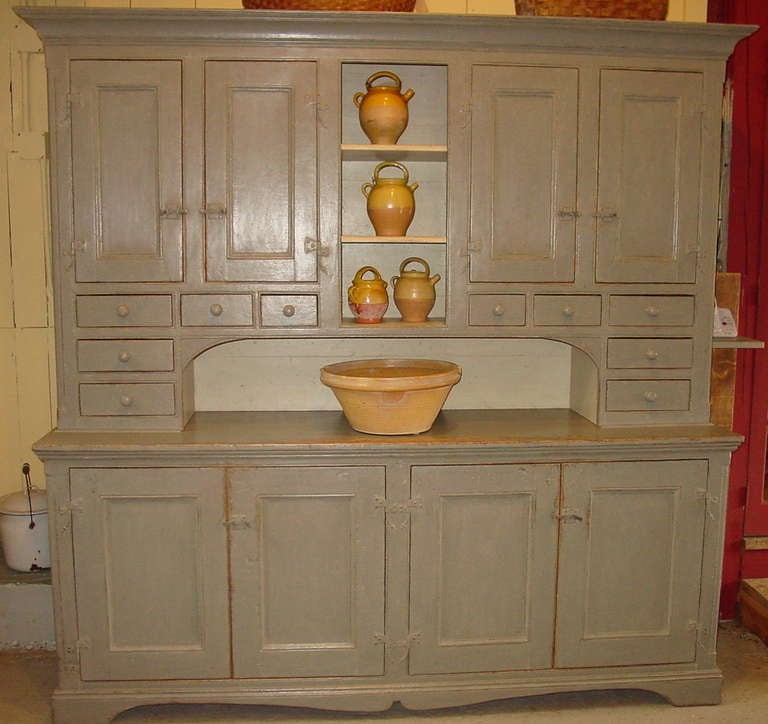 Setback Cupboard Found in Nova Scotia In Excellent Condition In Woodbury, CT