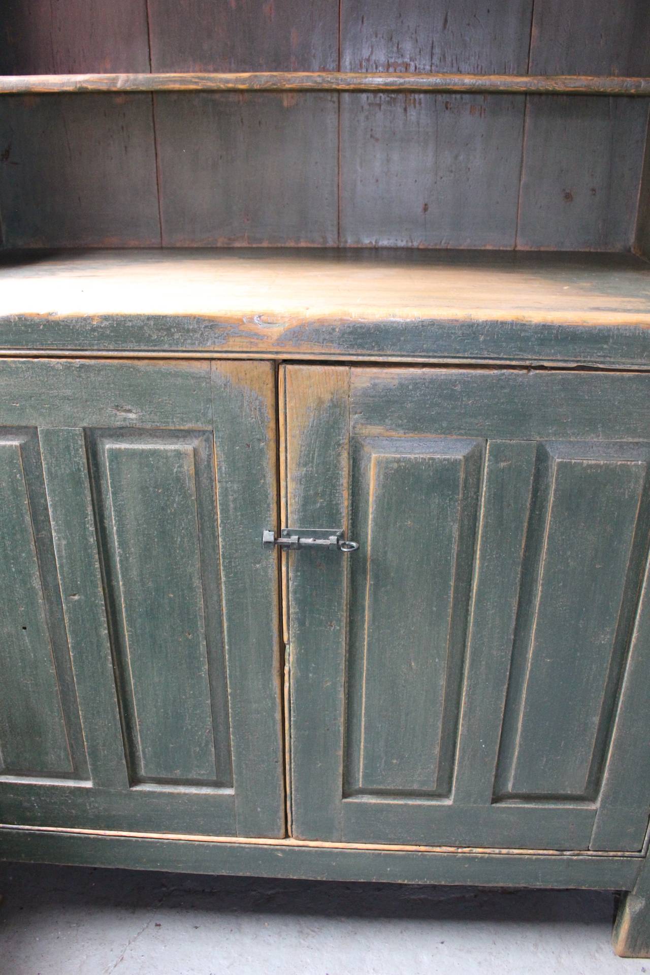 Canadian Multi Paneled Open Setback Cupboard, 19th Century