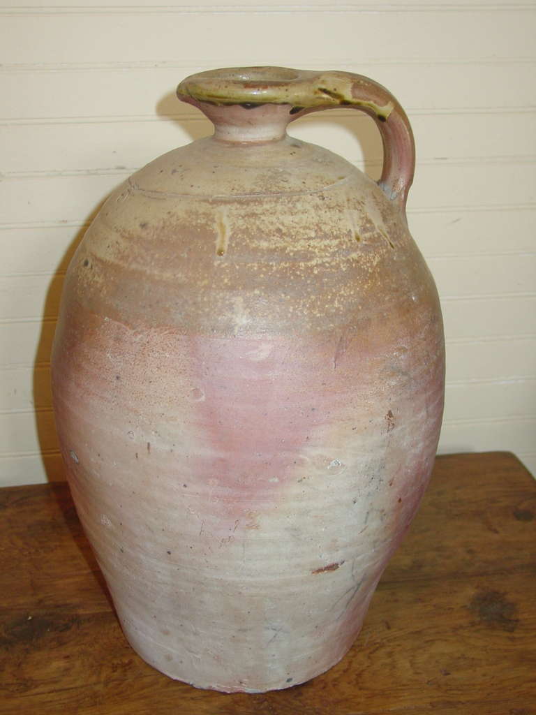 French Pottery - A Large Cider Pitcher