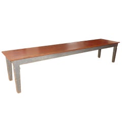 Long Farm Table from Farm House in Quebec