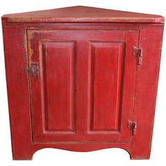 Late 19th Century Corner Cupboard