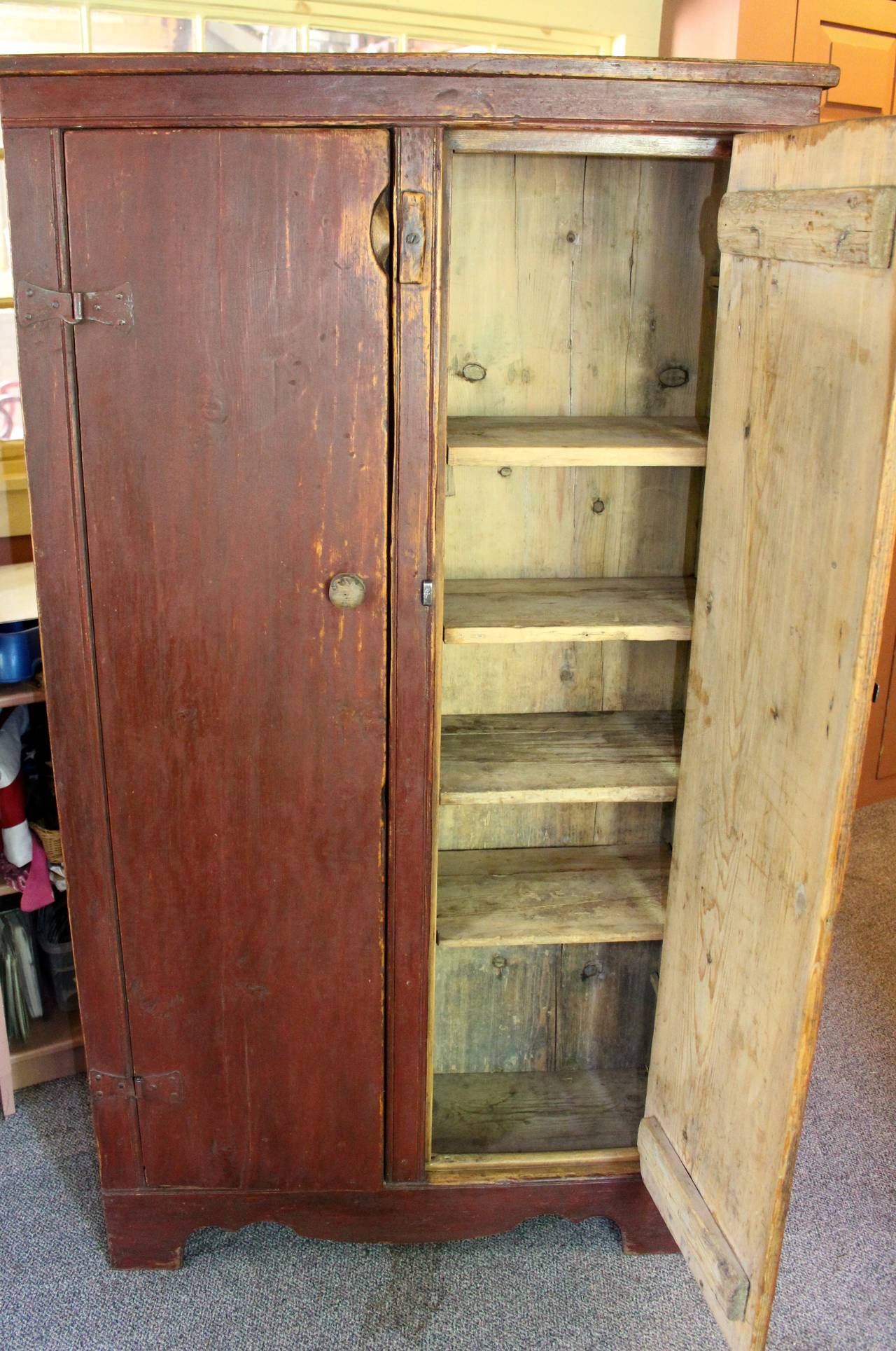 French Provincial 19th Century Two-Door Jelly Cupboard For Sale