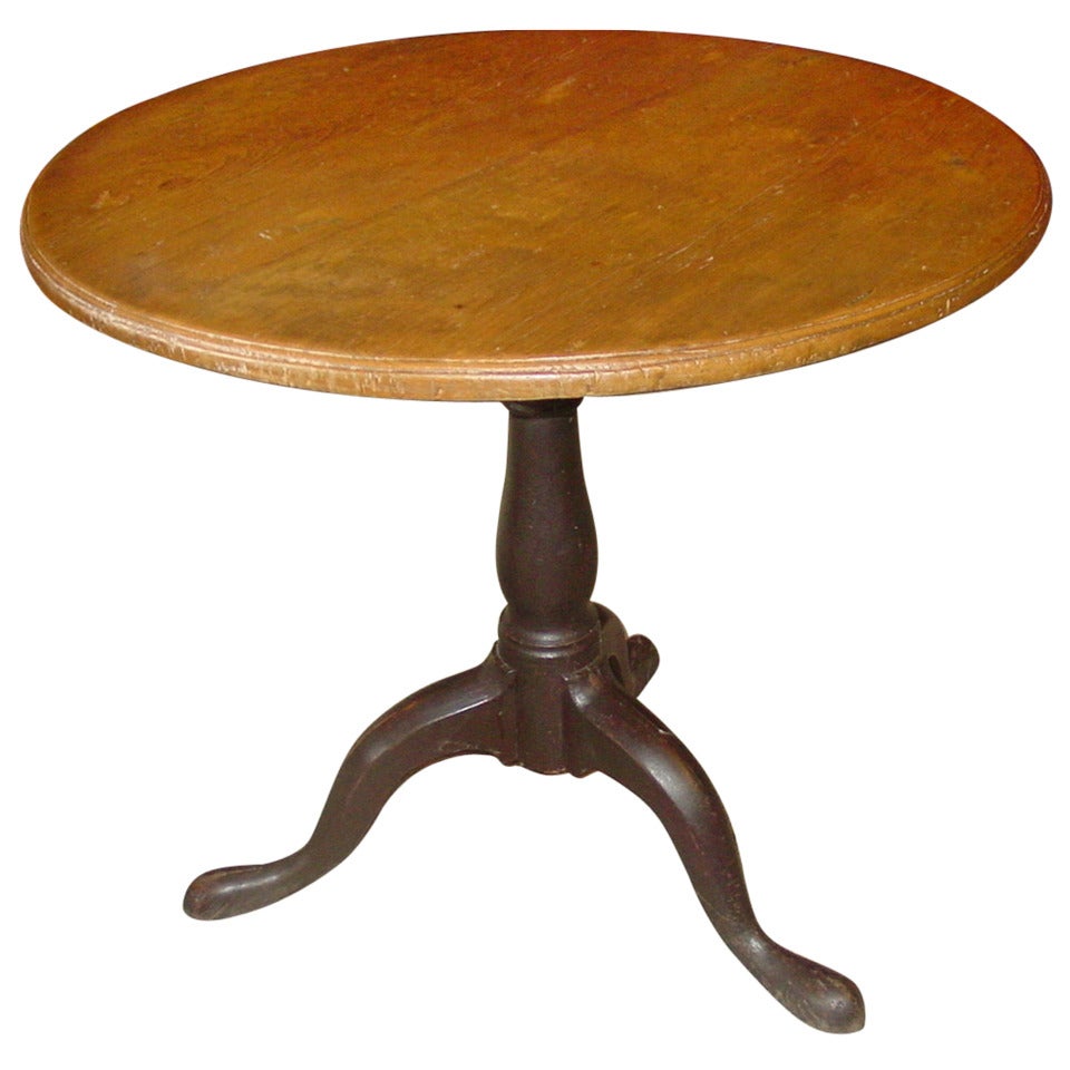 French Canadian Pedestal Table For Sale