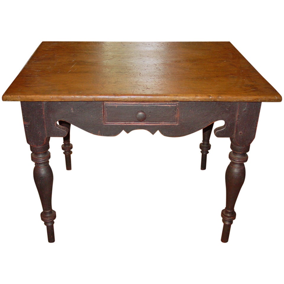 A Pine Side Table From Quebec