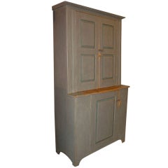 Antique Three-Door Cupboard from Quebec