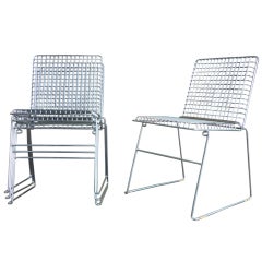 Lovely set of 4 wire chairs