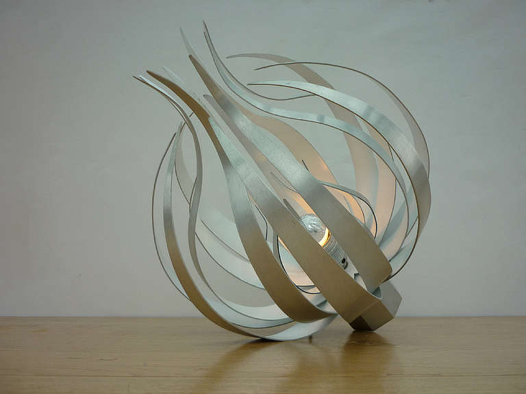 Unique arts&craft "Onion" table lamp