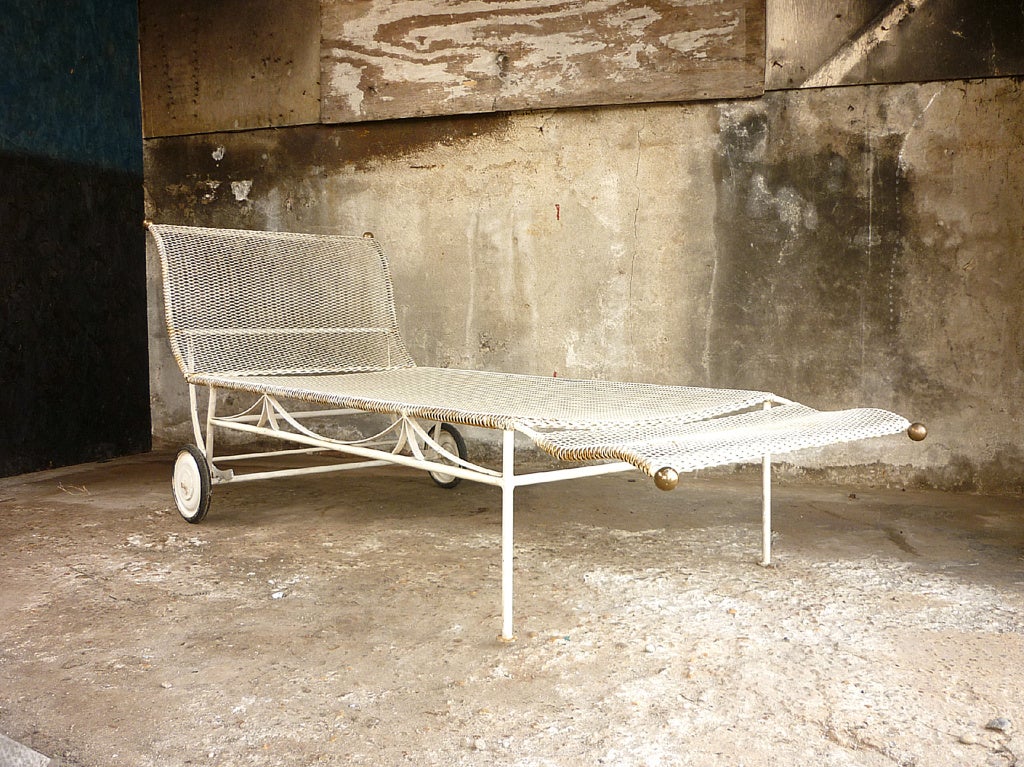 French garden chaise longue For Sale 3
