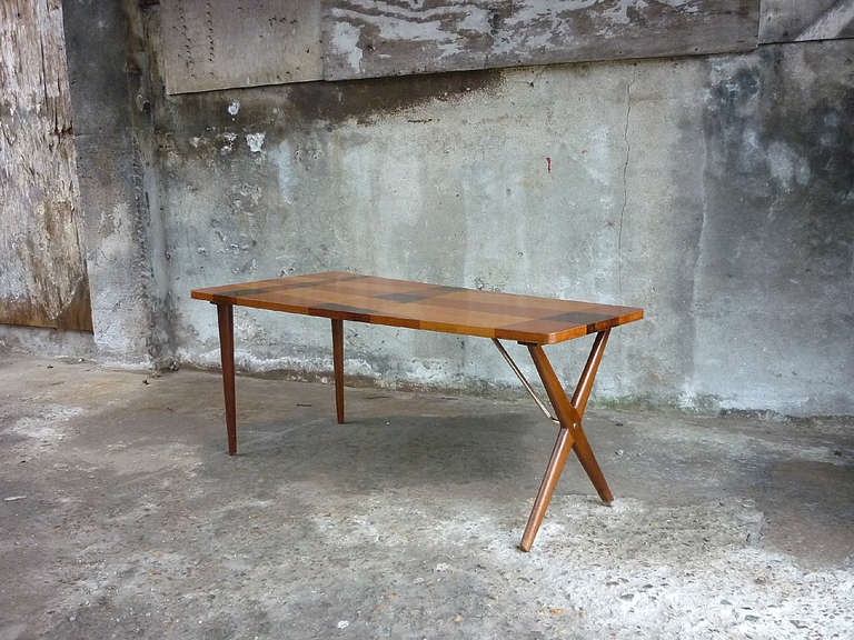 Asymmetric Laminated Coffee Table.