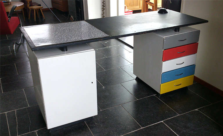Unique Piet Zwart Modernist Desk