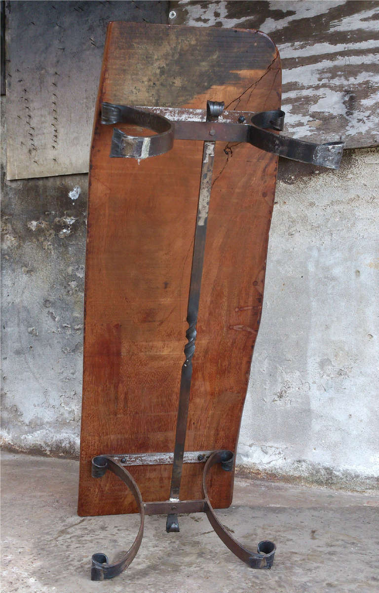 Wrought Iron Tree Trunk Coffee Table For Sale 3