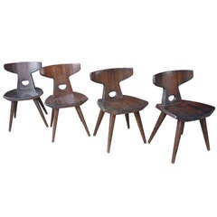 Vintage Axel Einar Hjorth dining room chairs