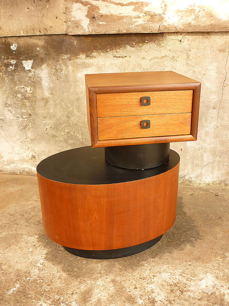Mid-20th Century Canadian Side Table and Chest of Drawers For Sale
