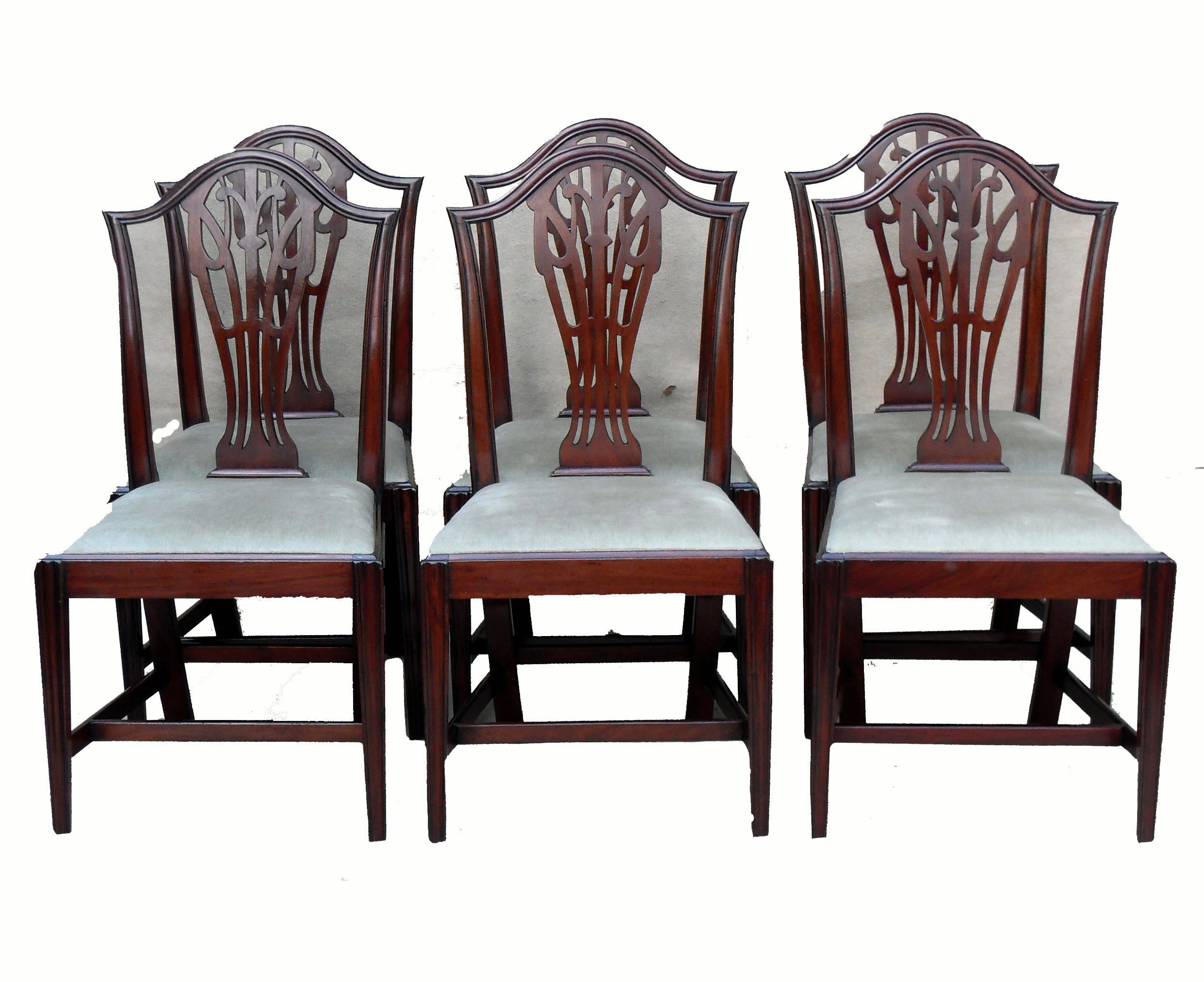 Antique Set of Six Mahogany Dining Chairs