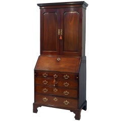 Antique Mahogany Georgian Bureau Bookcase