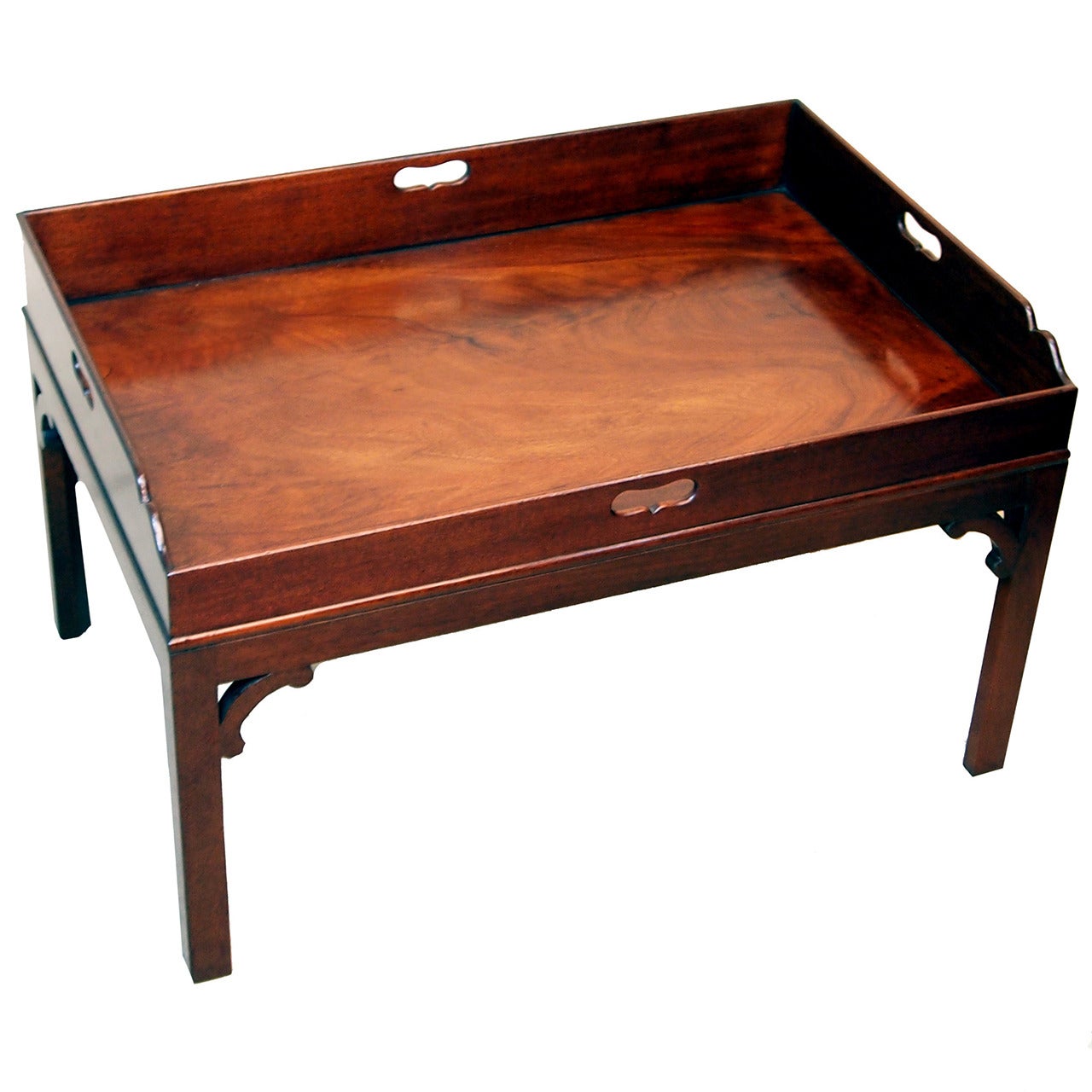 Antique Georgian Mahogany Butlers Tray Table