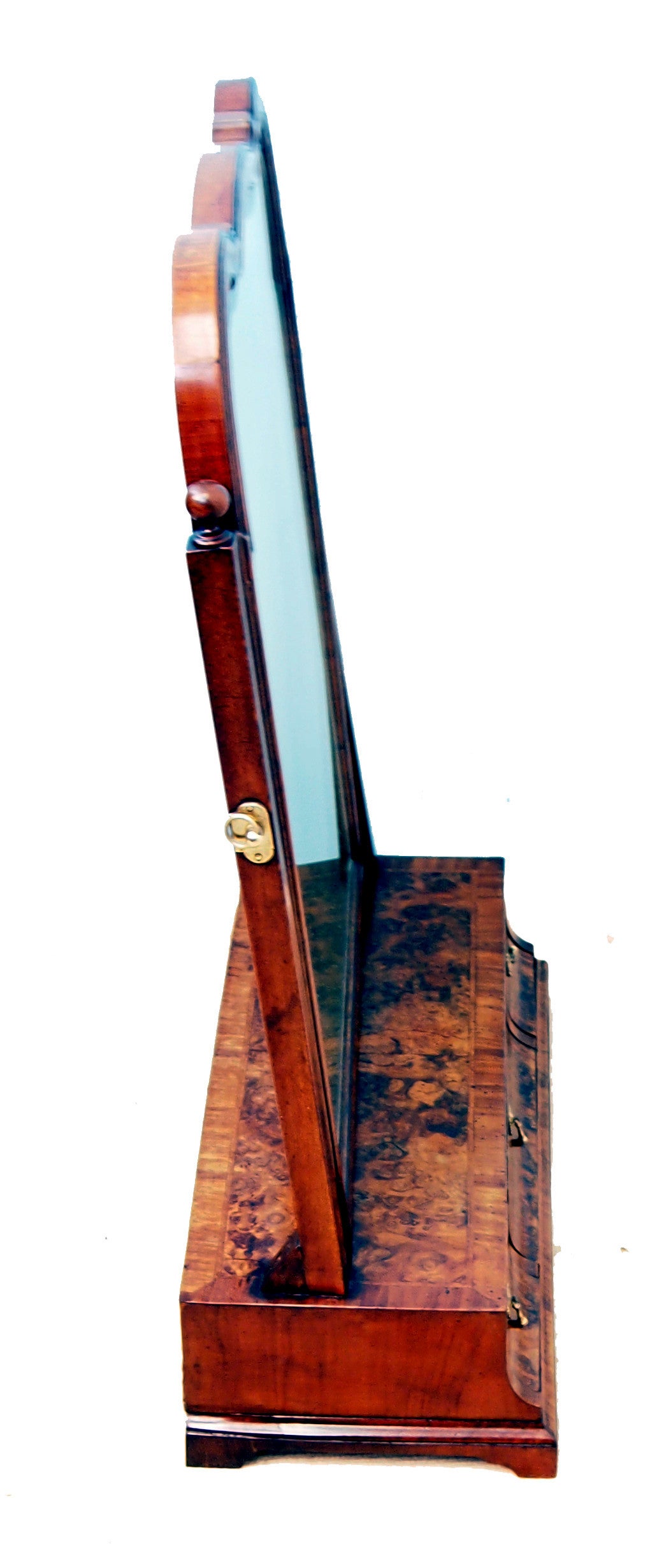 Antique Georgian Walnut Dressing Table Mirror