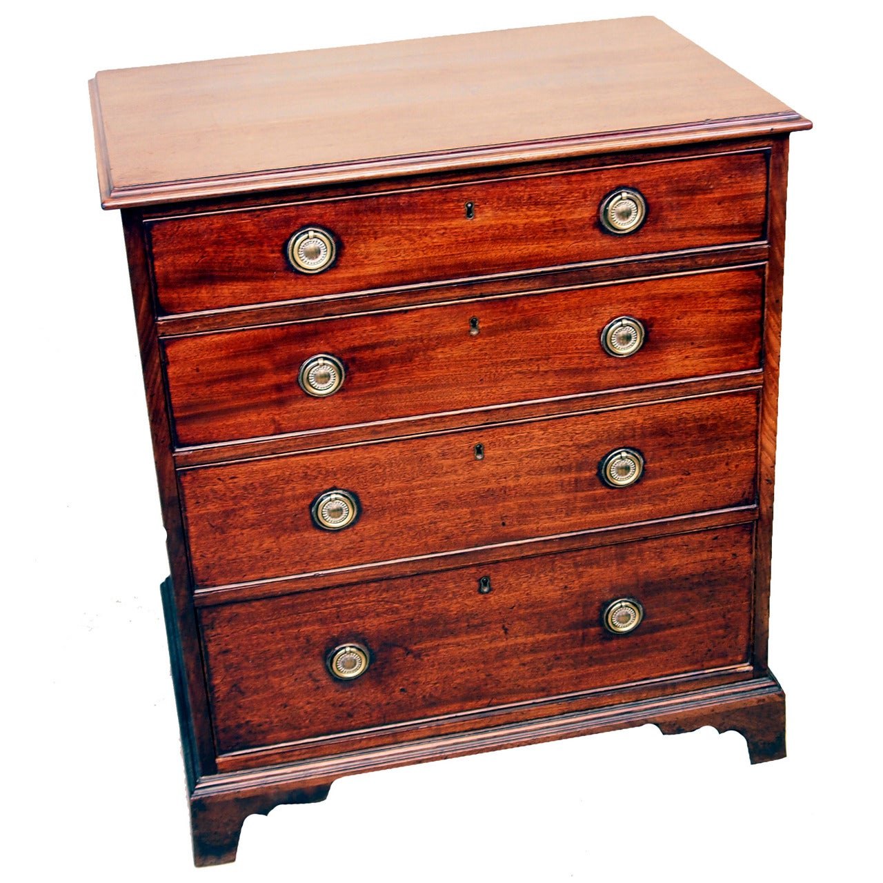 Antique Georgian Mahogany Chest Of Drawers