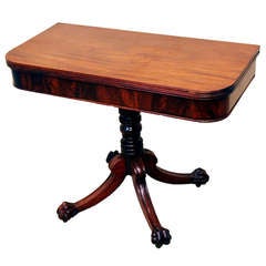 Antique Regency Period Mahogany Tea Table