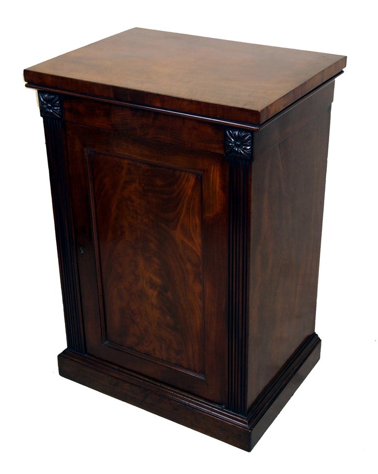 Antique Mahogany Pedestal Cupboard S&S Timms Antiques