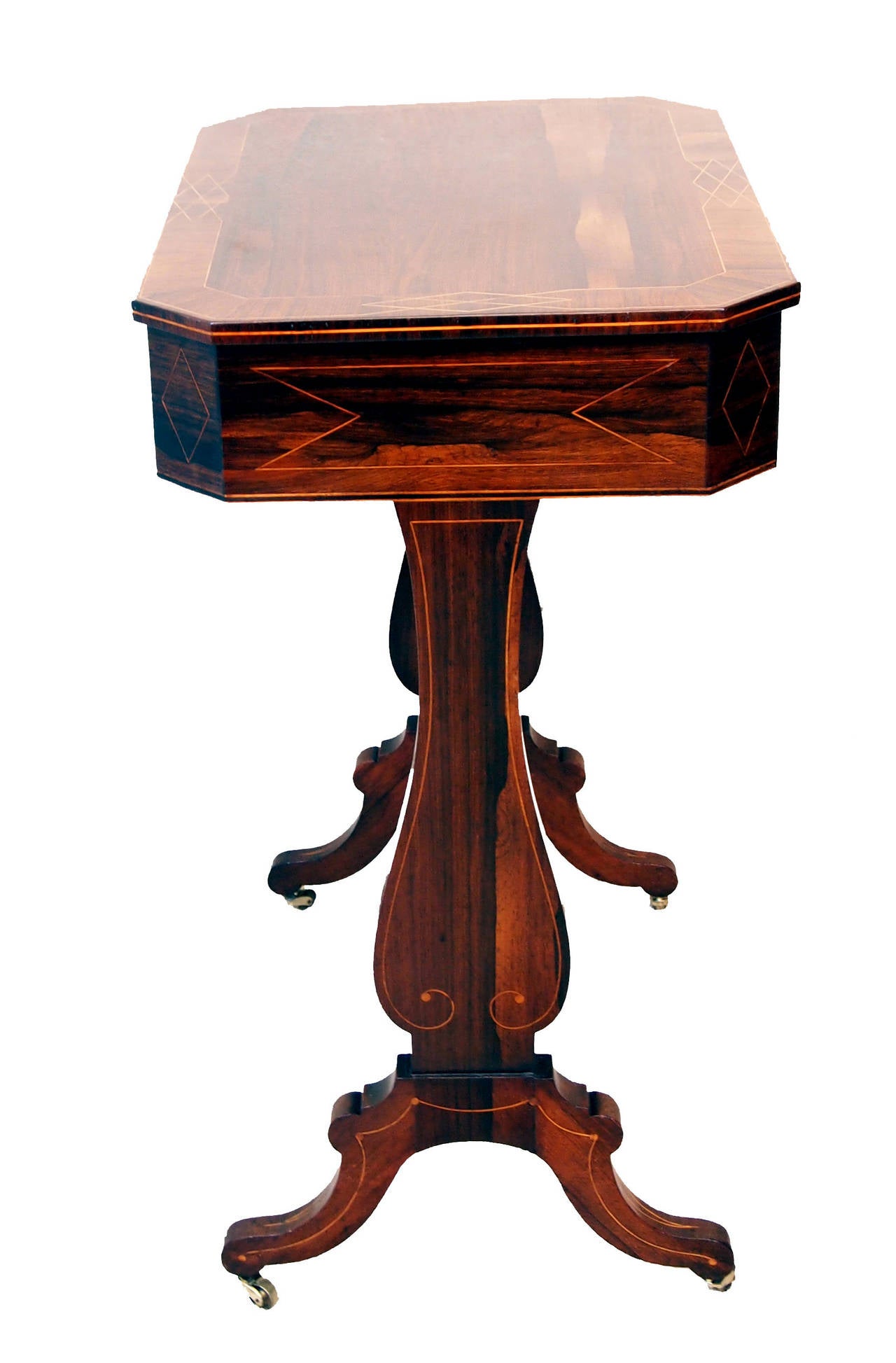 Antique Regency Octagonal Rosewood Occasional Table