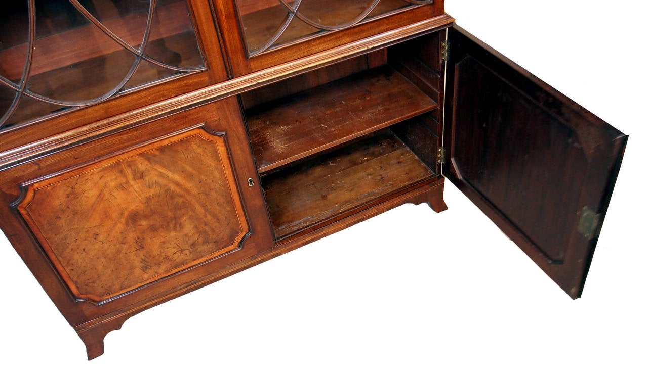 Antique Georgian Mahogany Library Bookcase