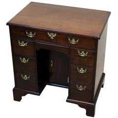 Antique Georgian Mahogany Kneehole Desk 