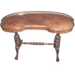 Walnut Kidney Shaped Writing Table 10