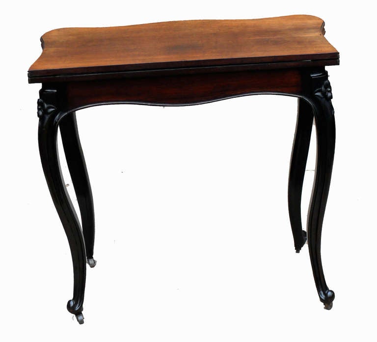 Antique Rosewood Pair of Card Tables For Sale at 1stdibs