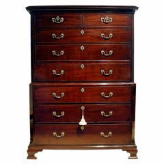 Antique Mahogany Chest on Chest Antique Mahogany Chest on Chest
